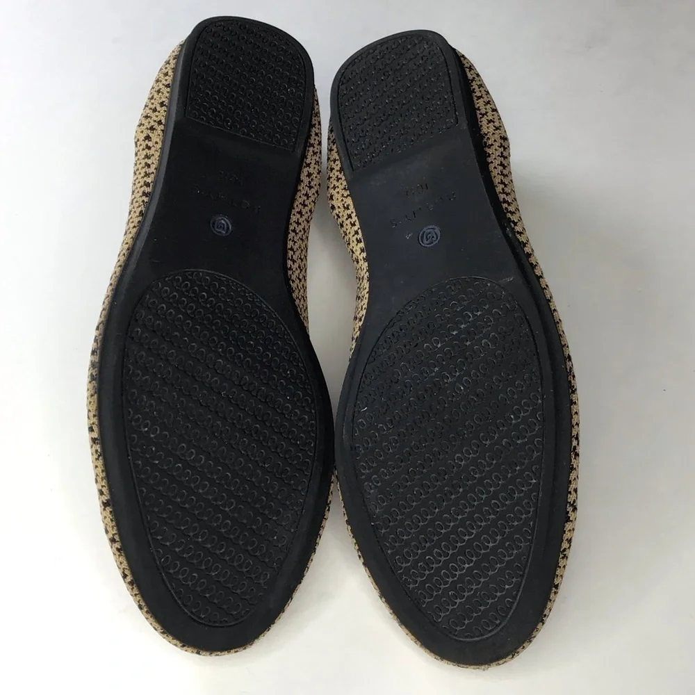 Rothy’s The Loafer in Gold Houndstooth Size 10.5